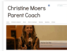 Tablet Screenshot of christineparentcoaching.com